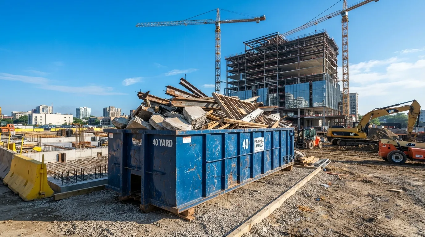 40 yard dumpster rental from our Fairfield fleet